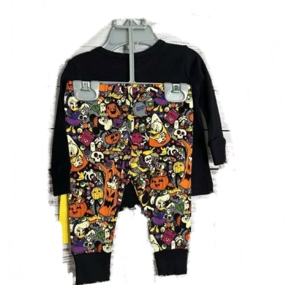 Disney Halloween Pajamas set Mickey Mouse cotton fitted Pj - Picture 6 of 6